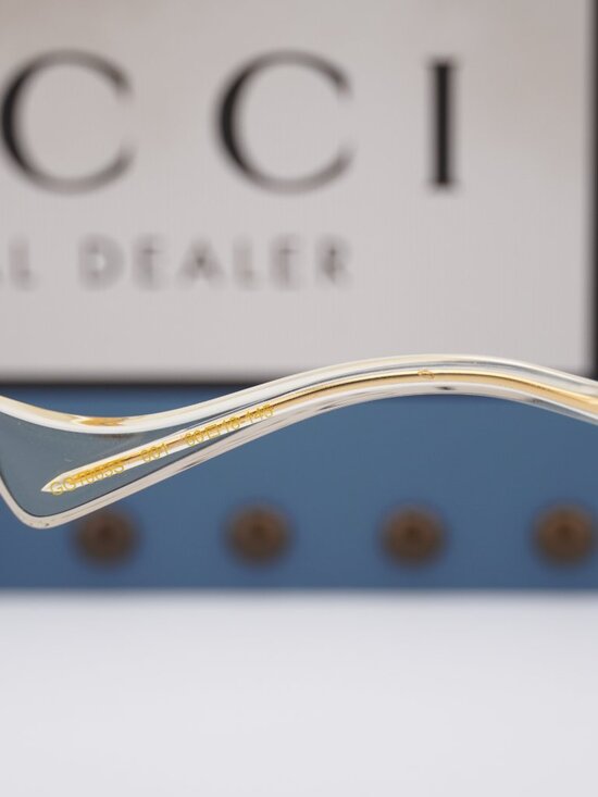 Gucci GG1063S 001 Square Sunglasses - Gold\\Red main image 8